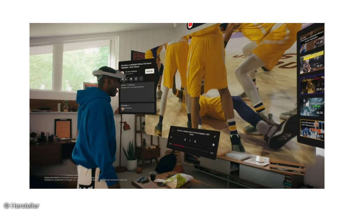 Samsung Galaxy XR Systemoberfläche