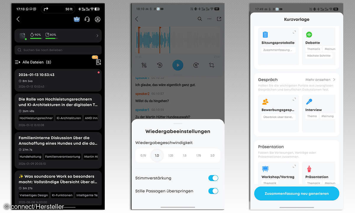 Anker Soundcore Work Test Screenshots Aufnahmen