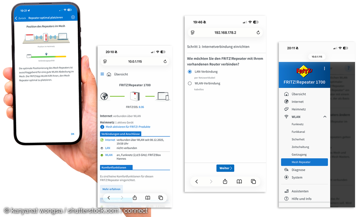Fritz!Repeater 1700 und 2700 im Test: 