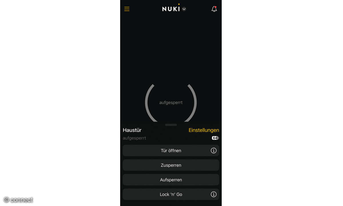Nuki Smart Lock Ultra im Test: Screenshot App