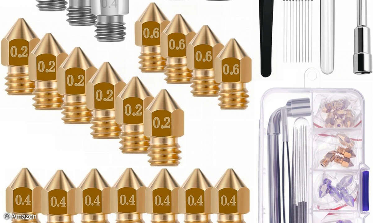 3D-Drucker optimieren: Screenshot Druckdüsen Beispiel