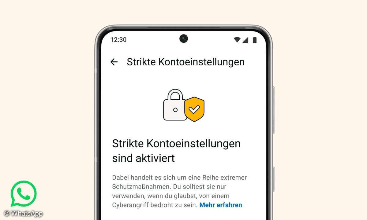 WhatsApp: Strikte Kontoeinstellungen
