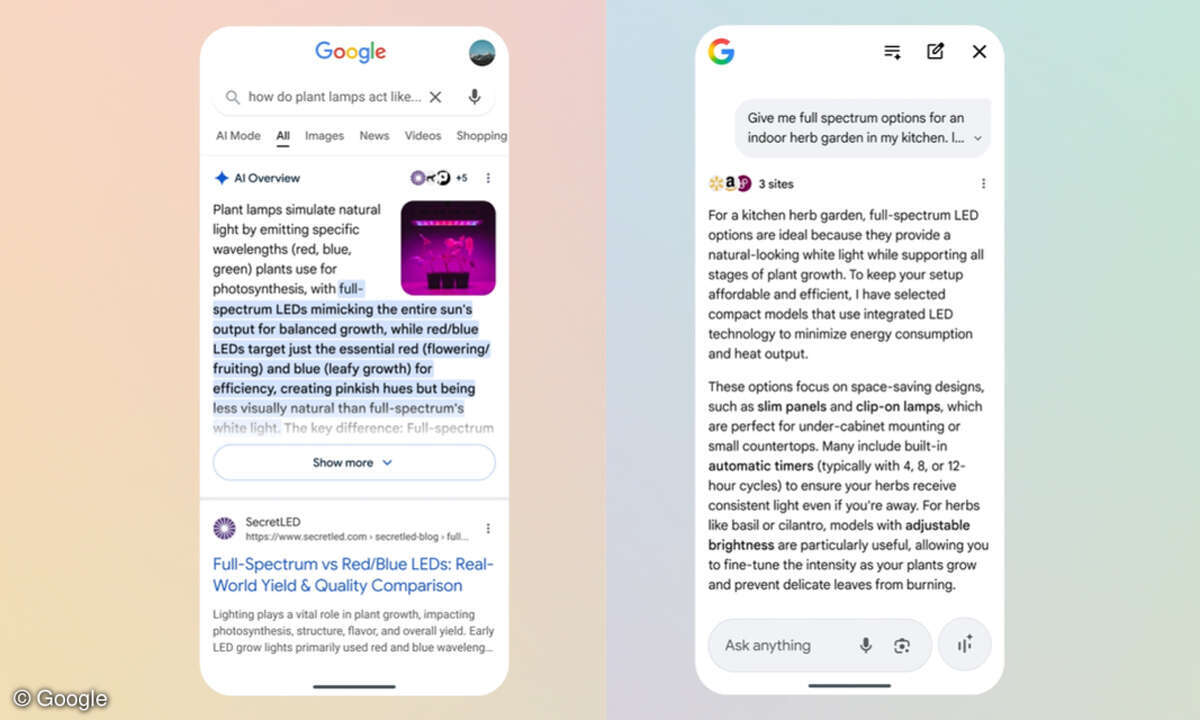 Google Suche mit Gemini 3