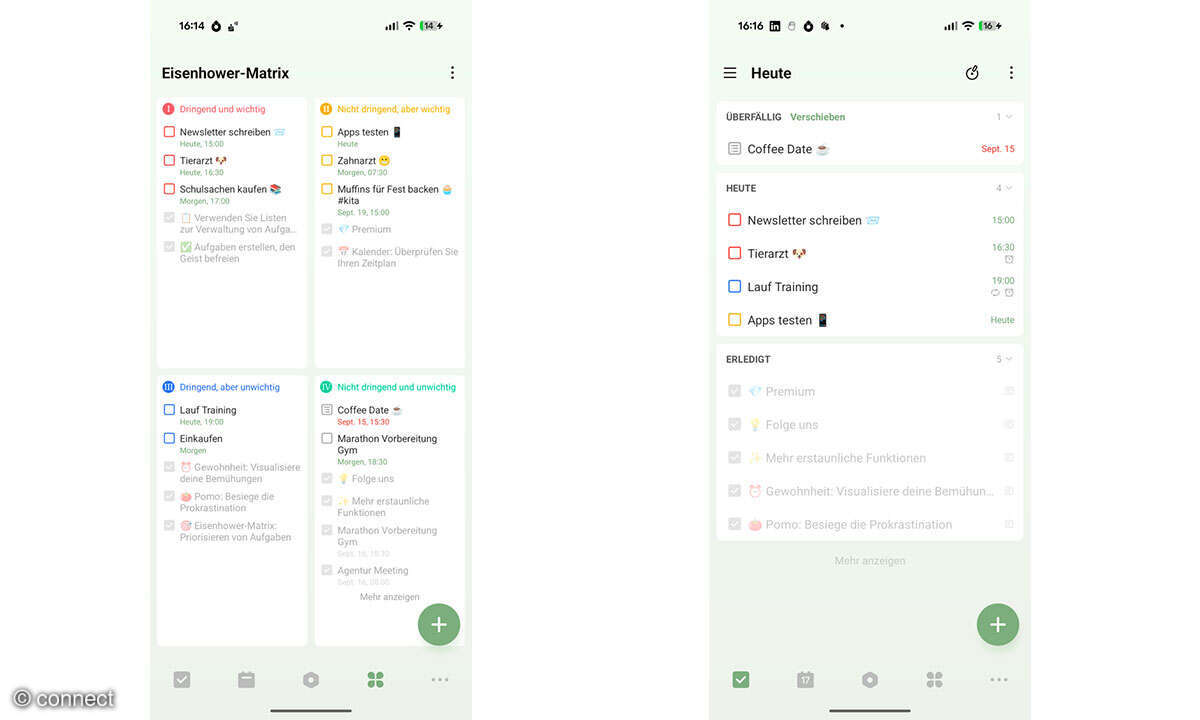 TickTick App im Test: Screenshots