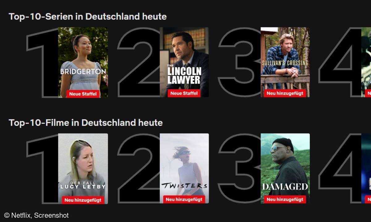 Netflix Top 10 vom 06.02.2026