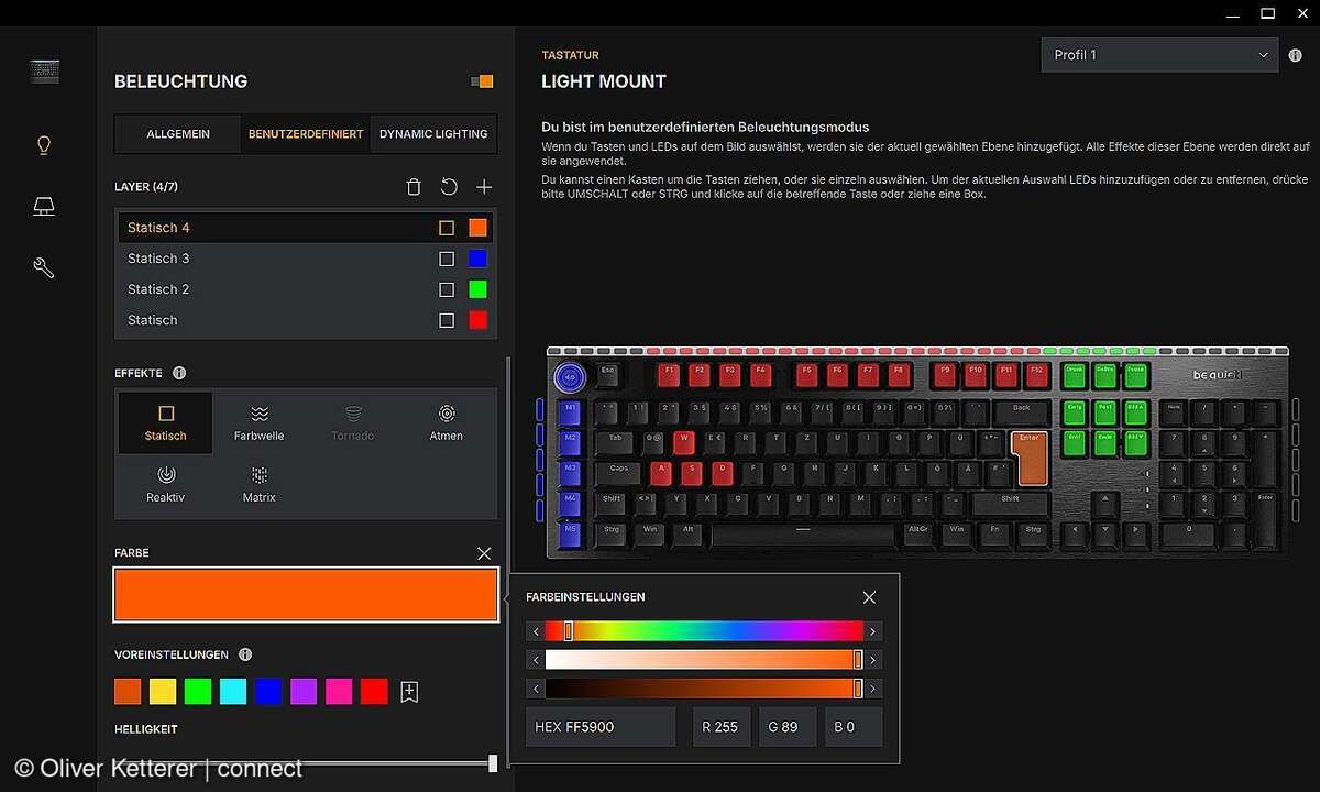 Be quiet! Light Mount Silent Lenear Tastaturlver
