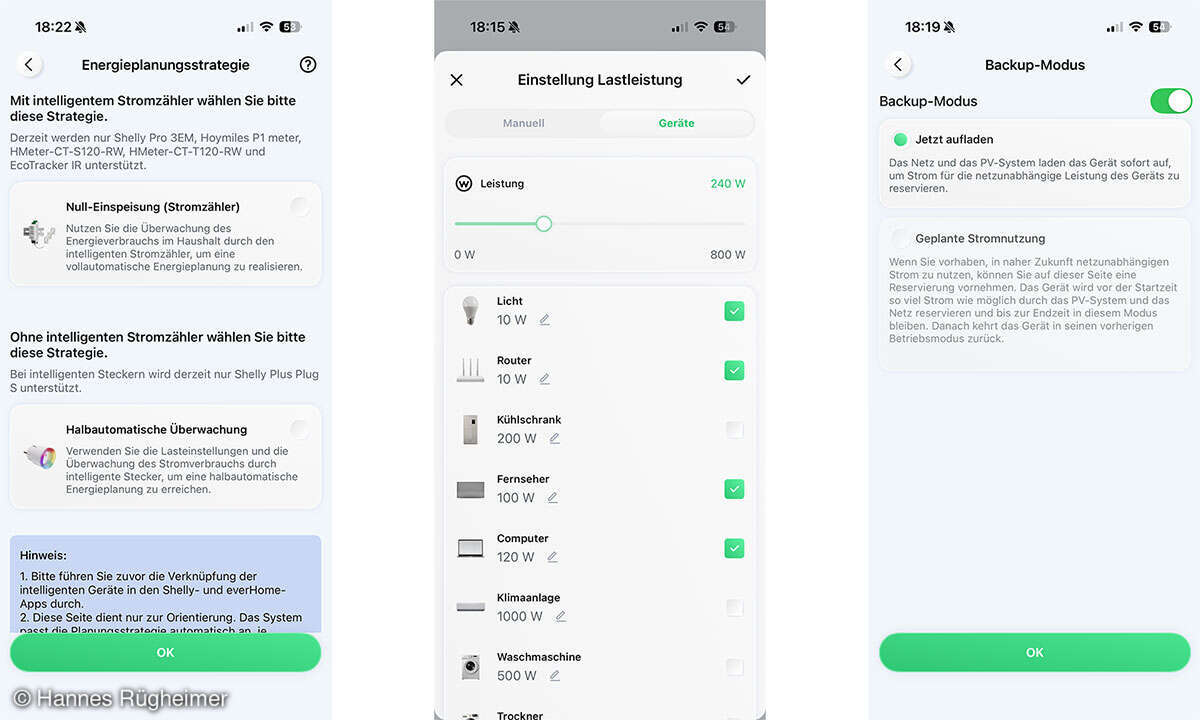 Hoymiles HiBattery 1920AC im Test: Screenshots 4-6