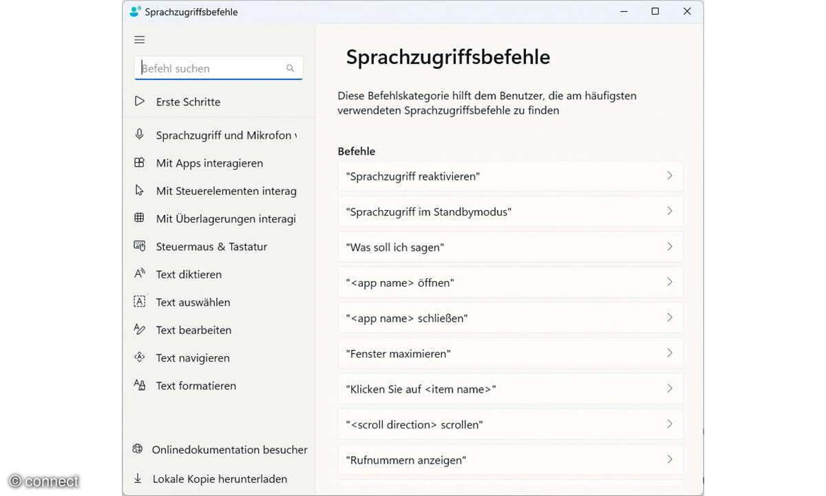 Windows der Zukunft: Sprachzugriffsbefehle