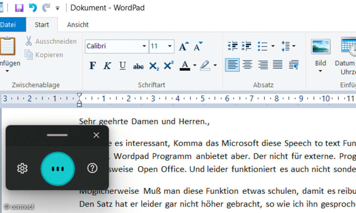 Tastenkürzel unter Windows 11: Screenshot Mikrofon