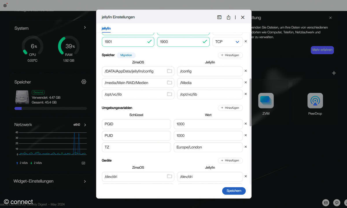 ZimaOS: Screenshot Jellyfin