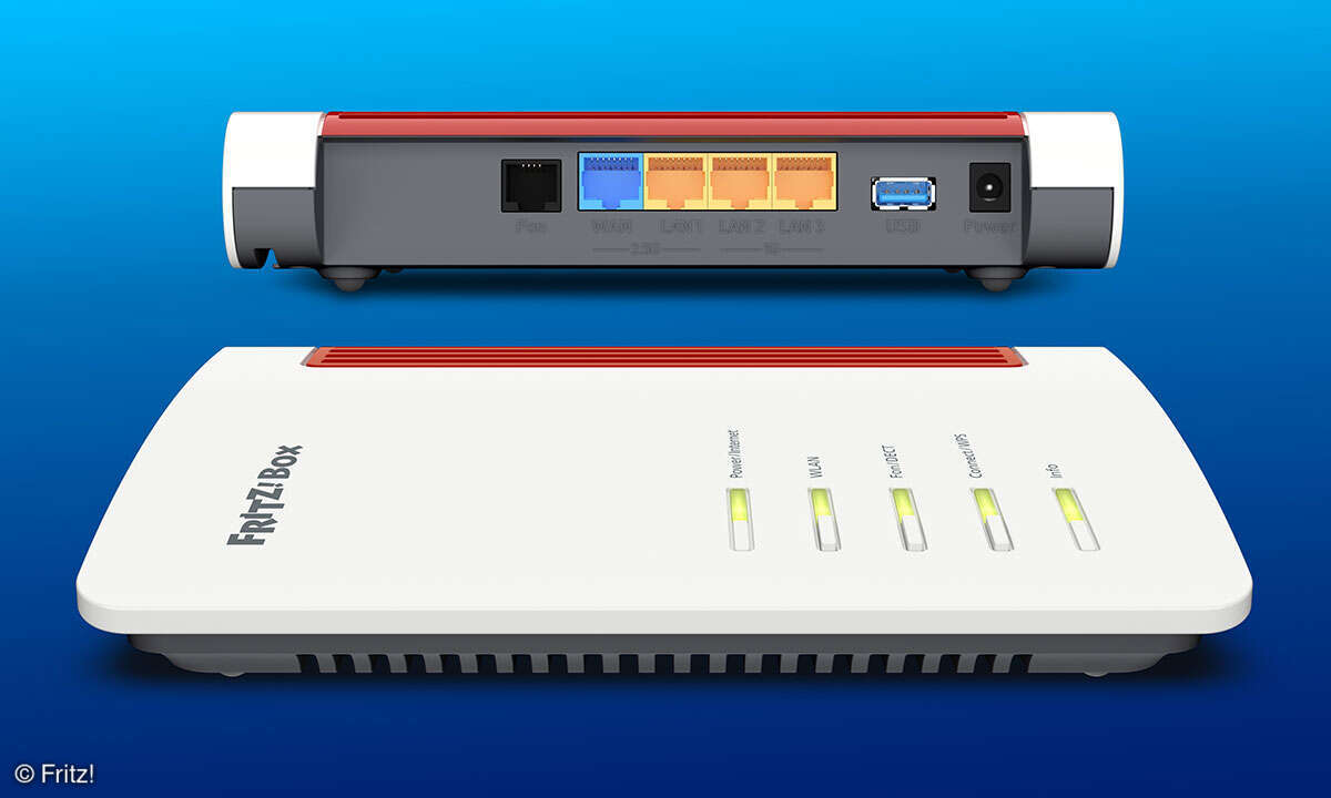 Fritz!Box 4630 und 7632 im Test: Fritz!Box 4630 Anschlüsse