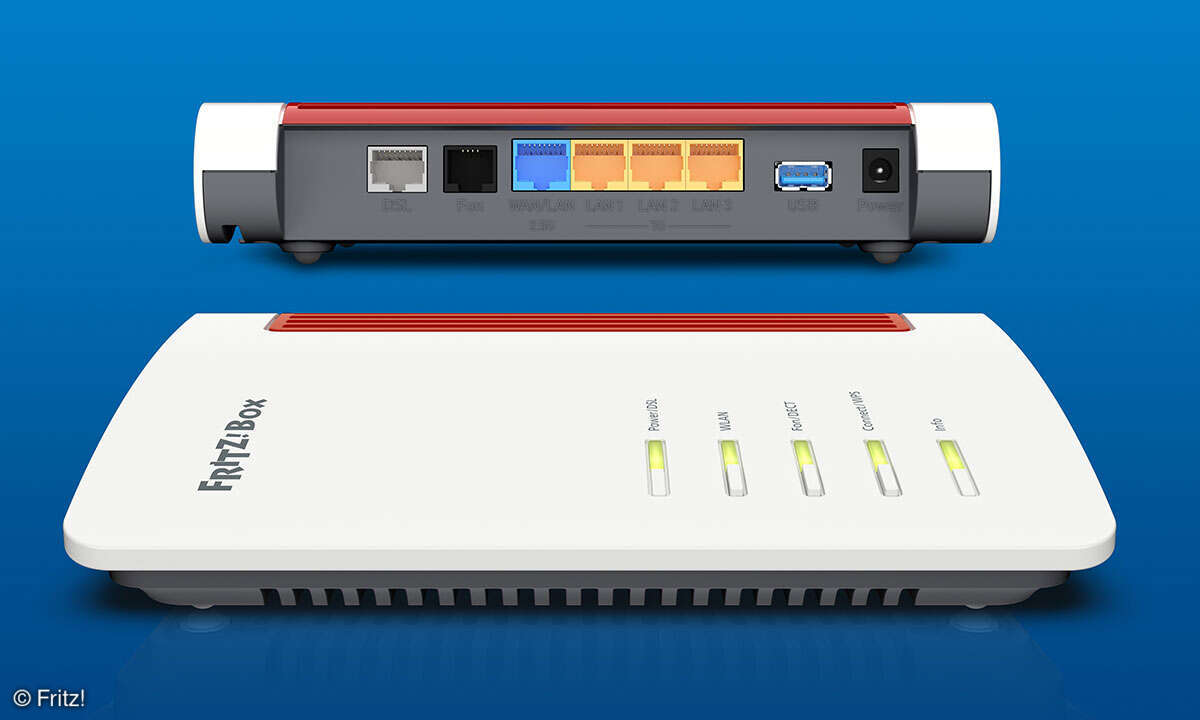 Fritz!Box 4630 und 7632 im Test: Fritz!Box 7632 Anschlüsse