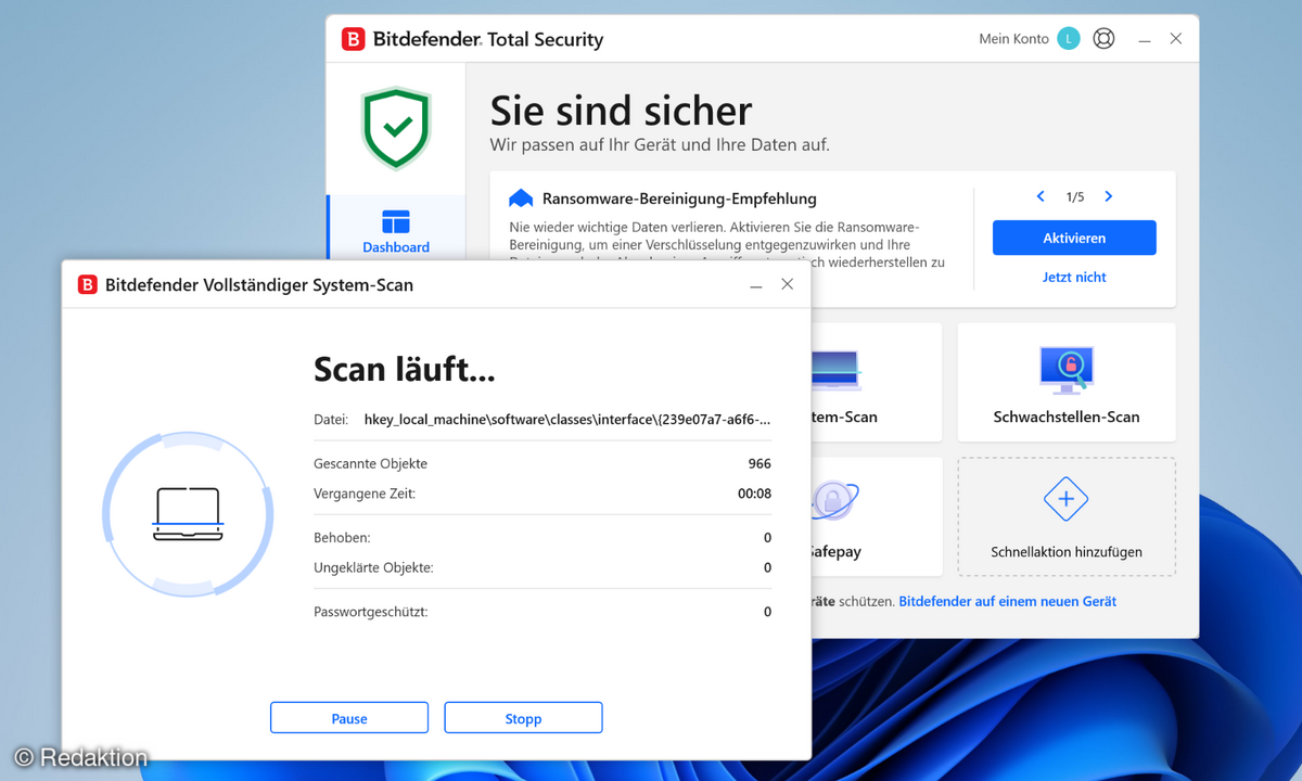 Bitdefender Ultimate Security Systemscan
