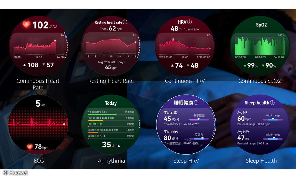 Huawei Watch GT Runner 2 Test Screenshots Smartwatch Gesundheitstracking