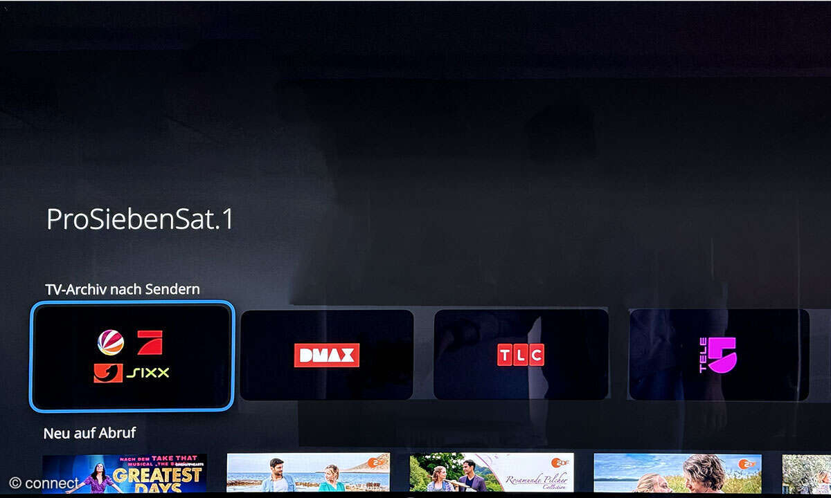 Telefónica o2 TV im Test: Screenshot Mediathek