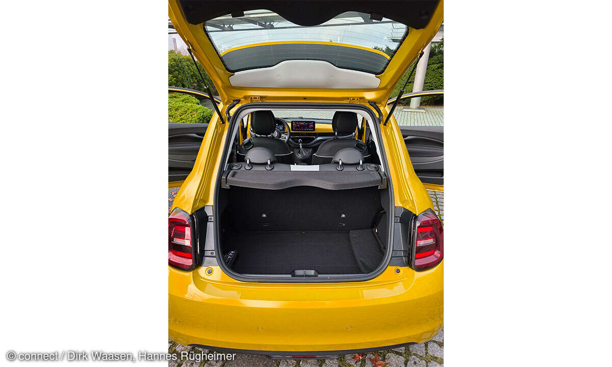 Fiat 500 Hybrid im Test: Kofferraum