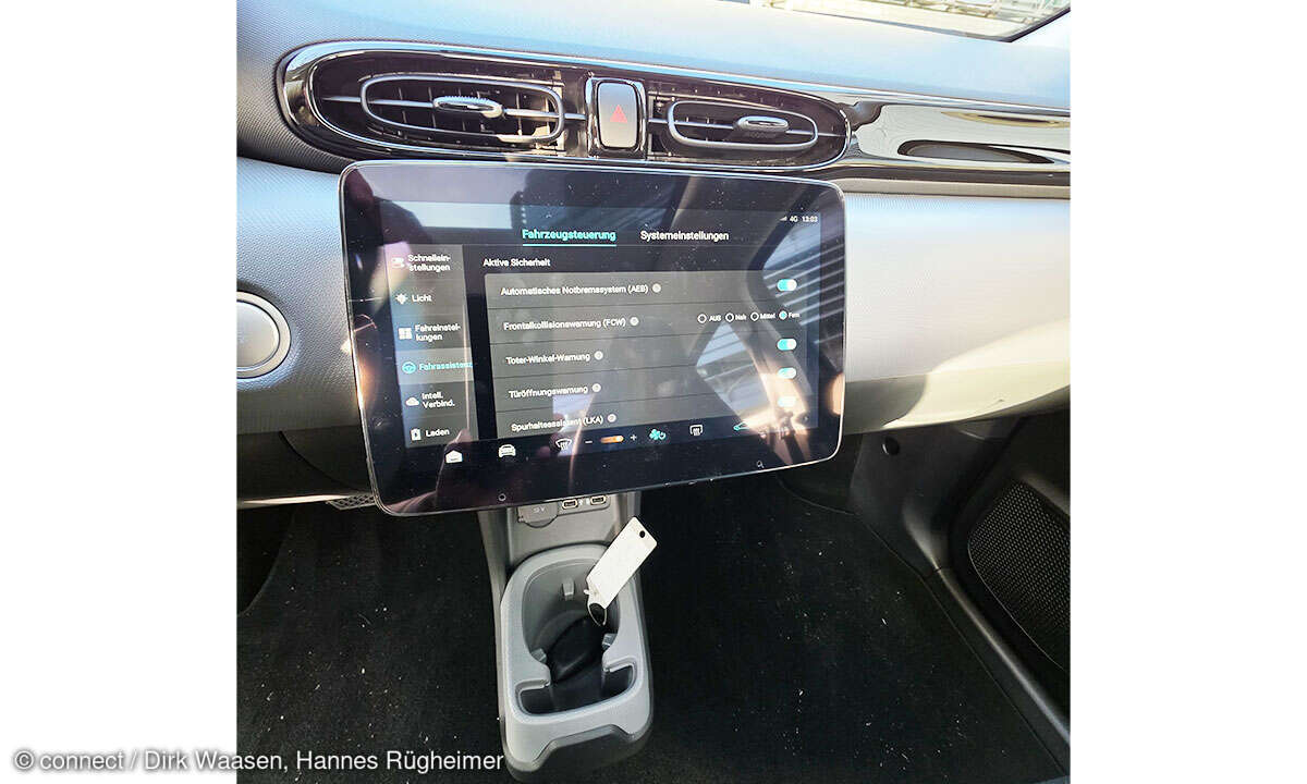 Leapmotor T03 im Test: Zentraldisplay