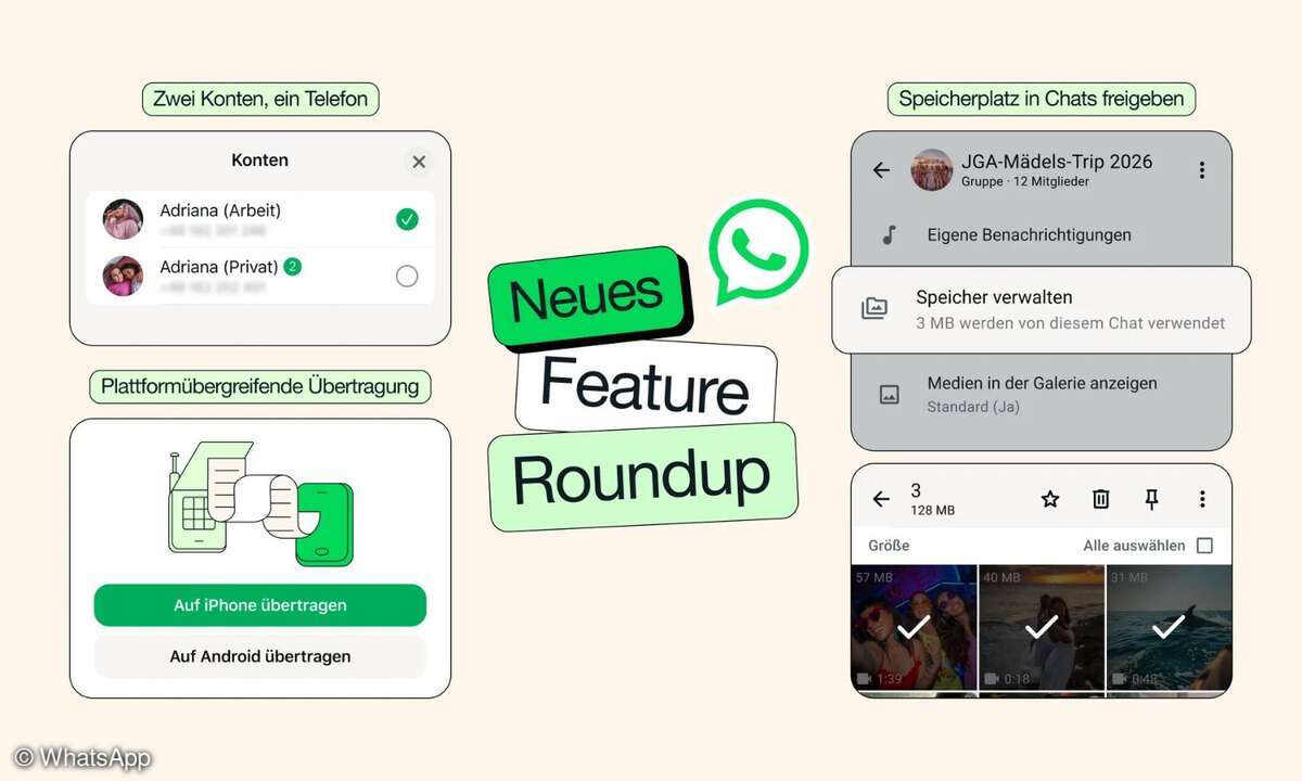 Whatsapp Feature-Update Plattformübergreifende Chatübertragung