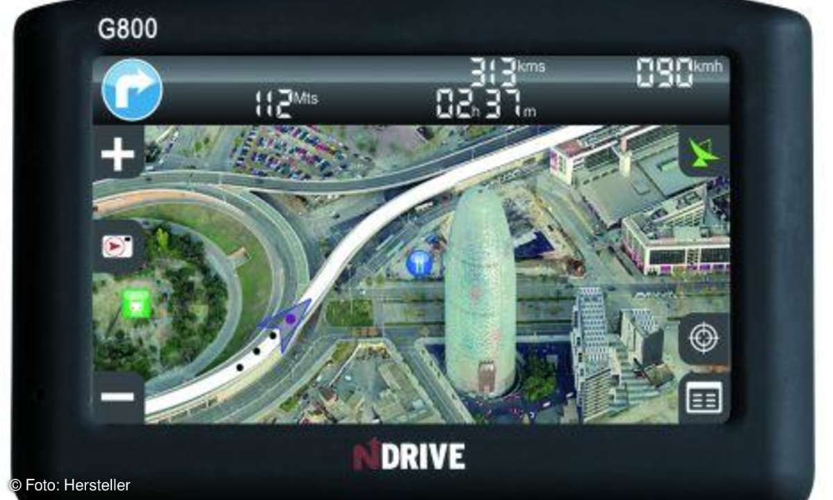NDrive G800 Realistische Schrägbilder