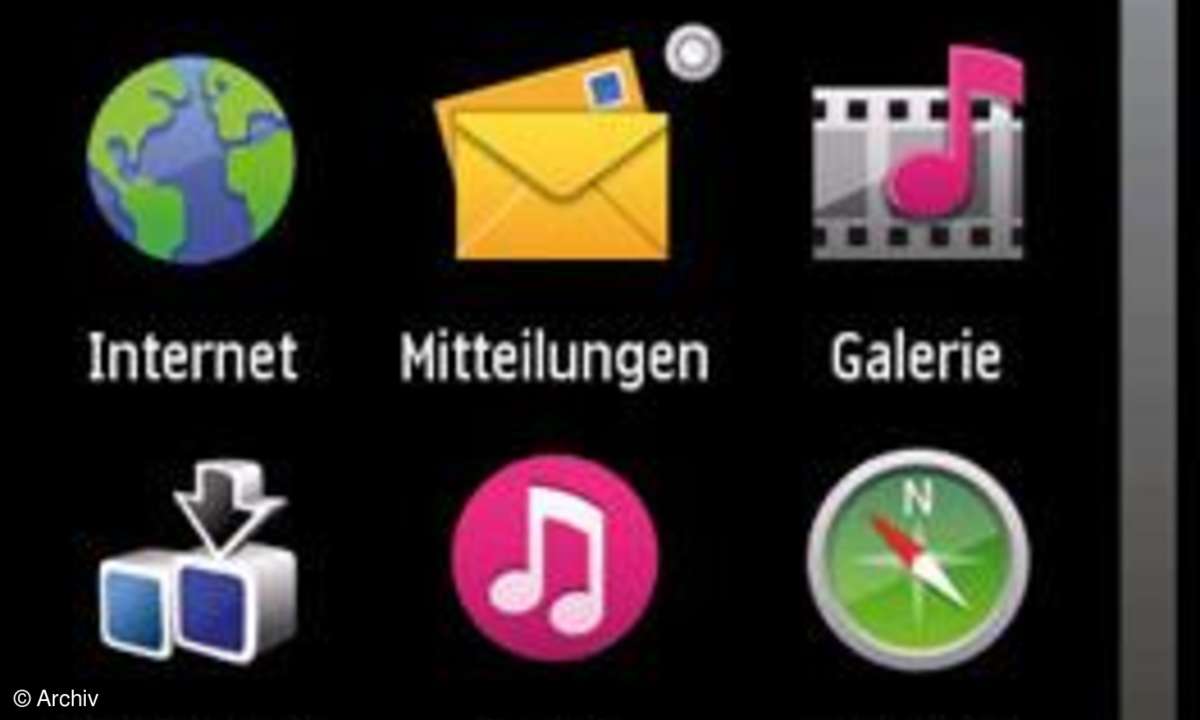 Hauptmenü Nokia 5800 XpressMusic
