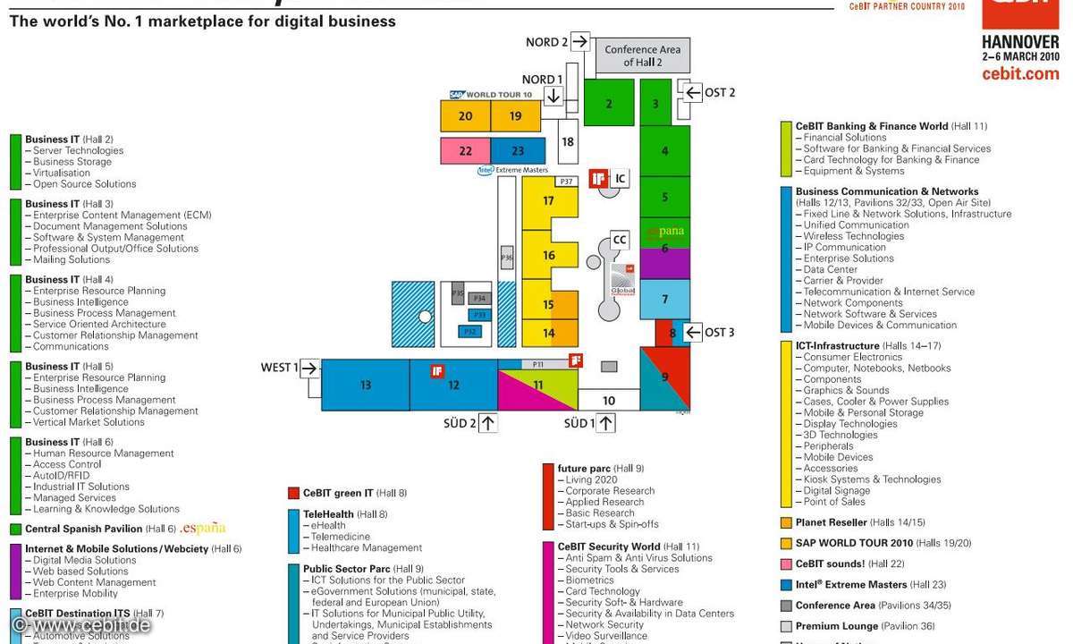 Hallenplan CeBIT