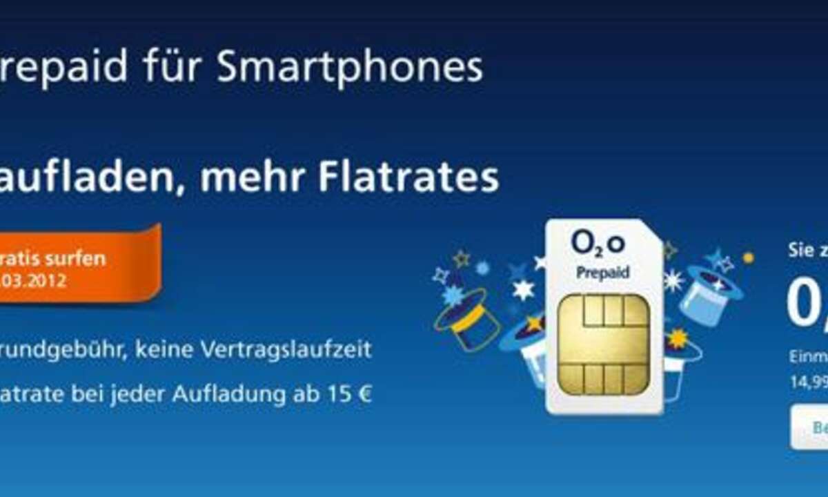 Neue O2-Prepaid-Flat für Smartphones