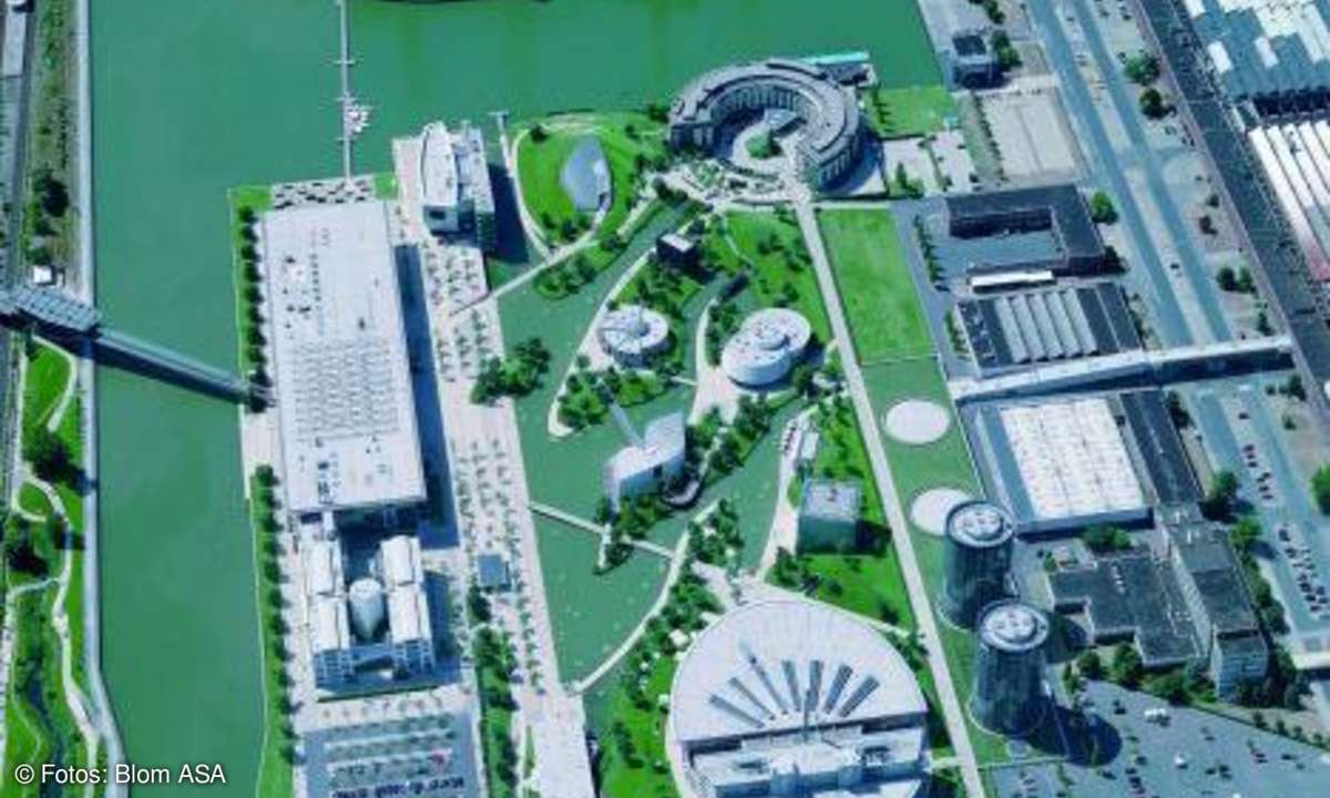 Schrägbild Autostadt Wolfsburg Blom ASA