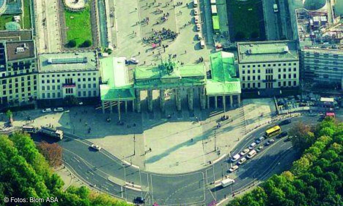 Schrägbild Brandenburger Tor Blom ASA
