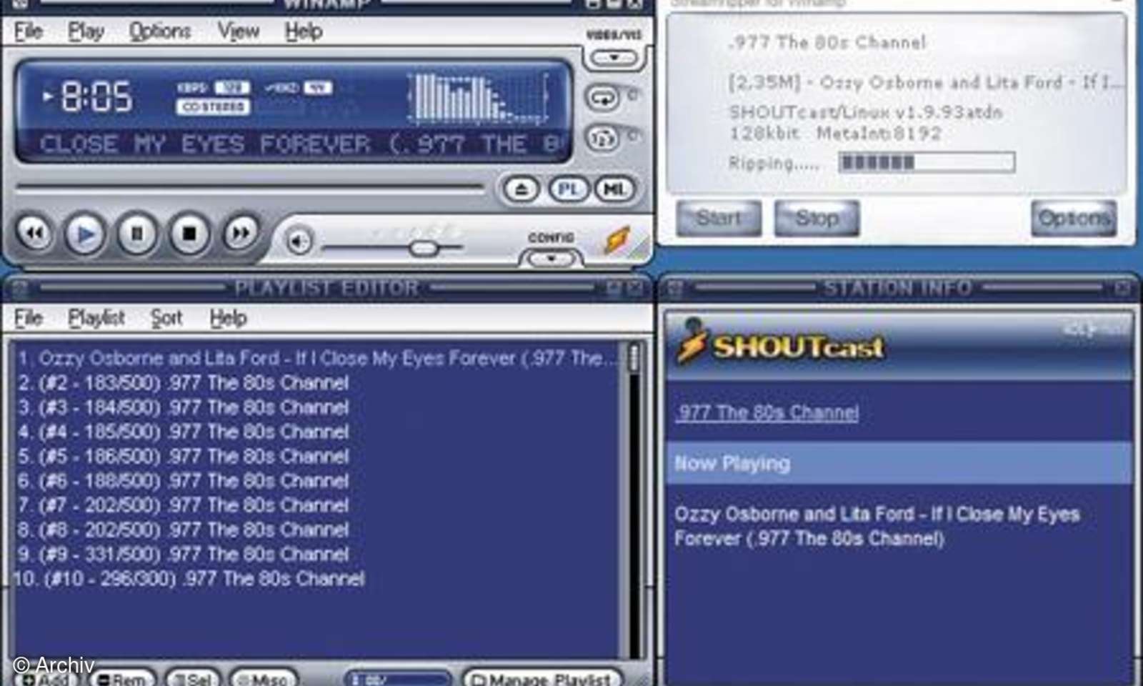Winamp - connect