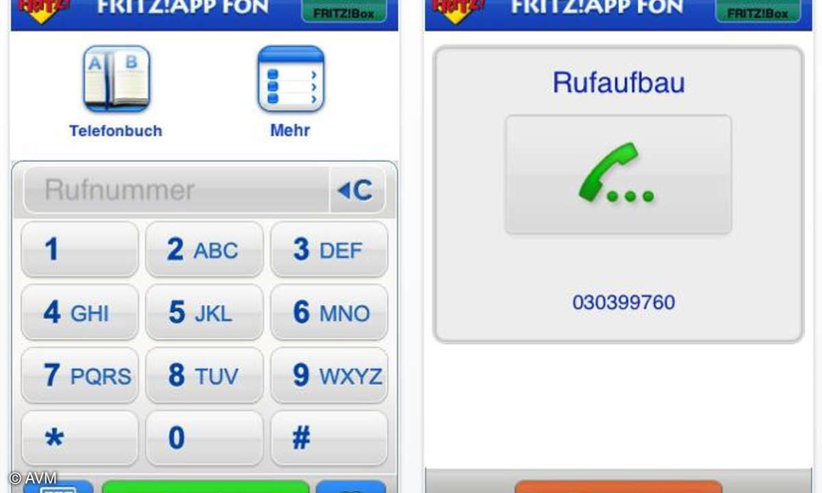 AVM Fritz!App Fon für iPhone