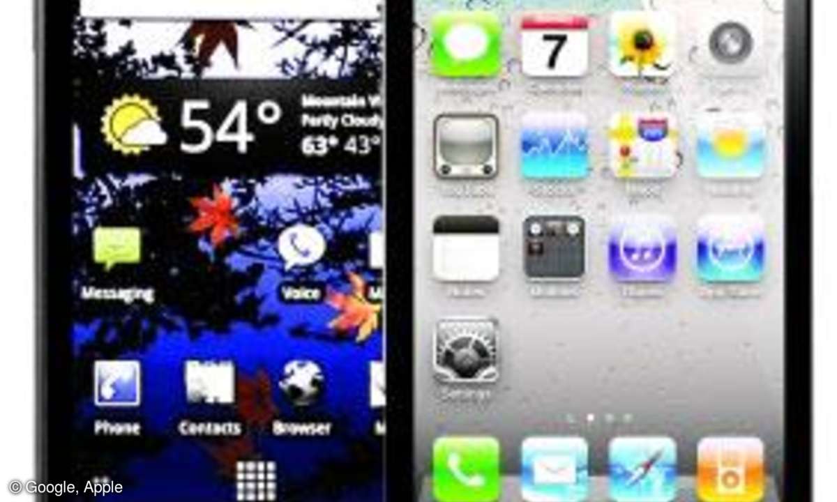 Nexus One und iPhone 4