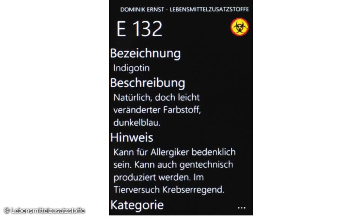 Lebensmittelzusatzstoffe
