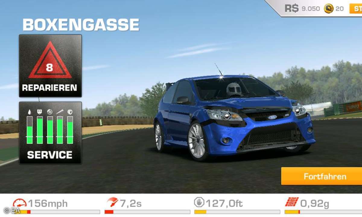 EA, Games, Autorennen, Real Racing 3, Android, Spiele, App