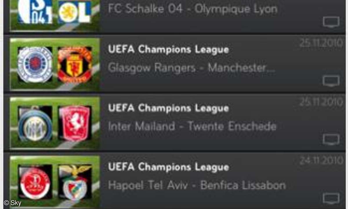 Sky Sport Mobile App für iPhone und iPod touch