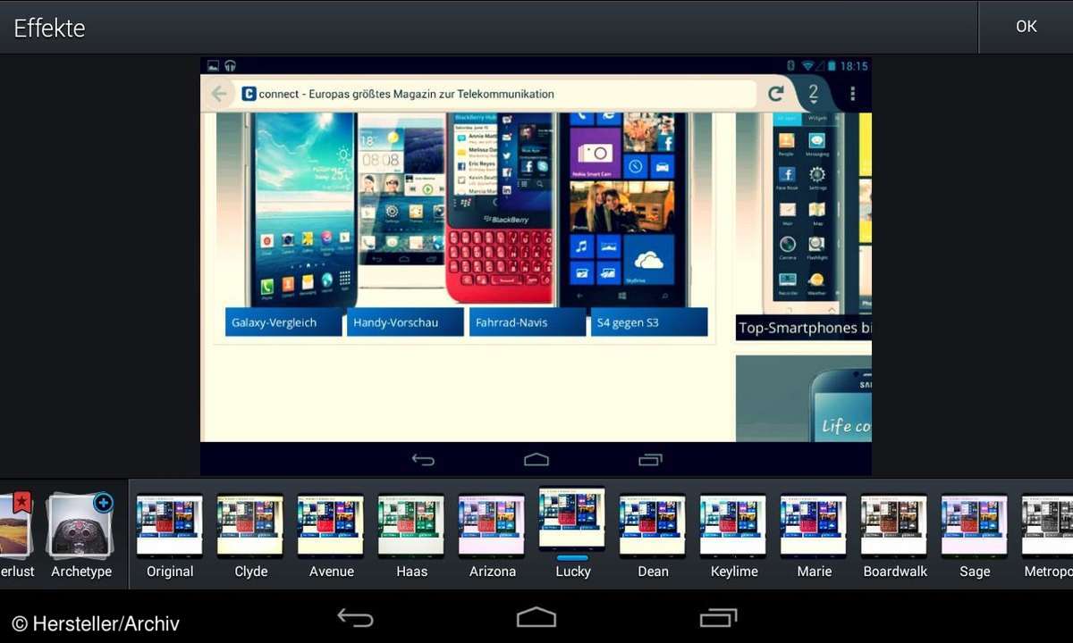Photo Editor von Aviary