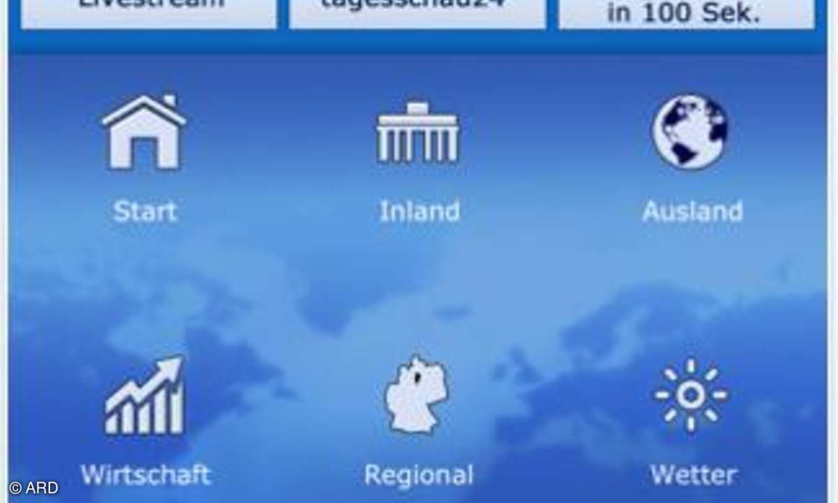 Die Tagesschau-App für iPhone