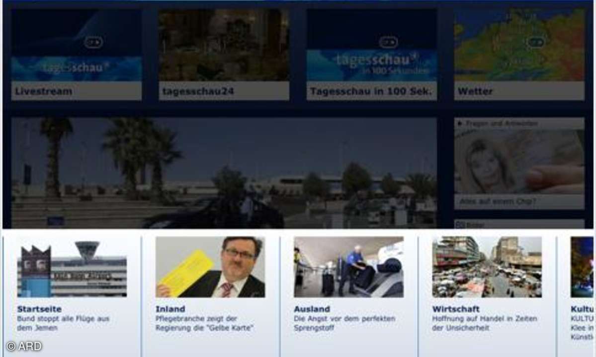 Die Tagesschau-App für iPad