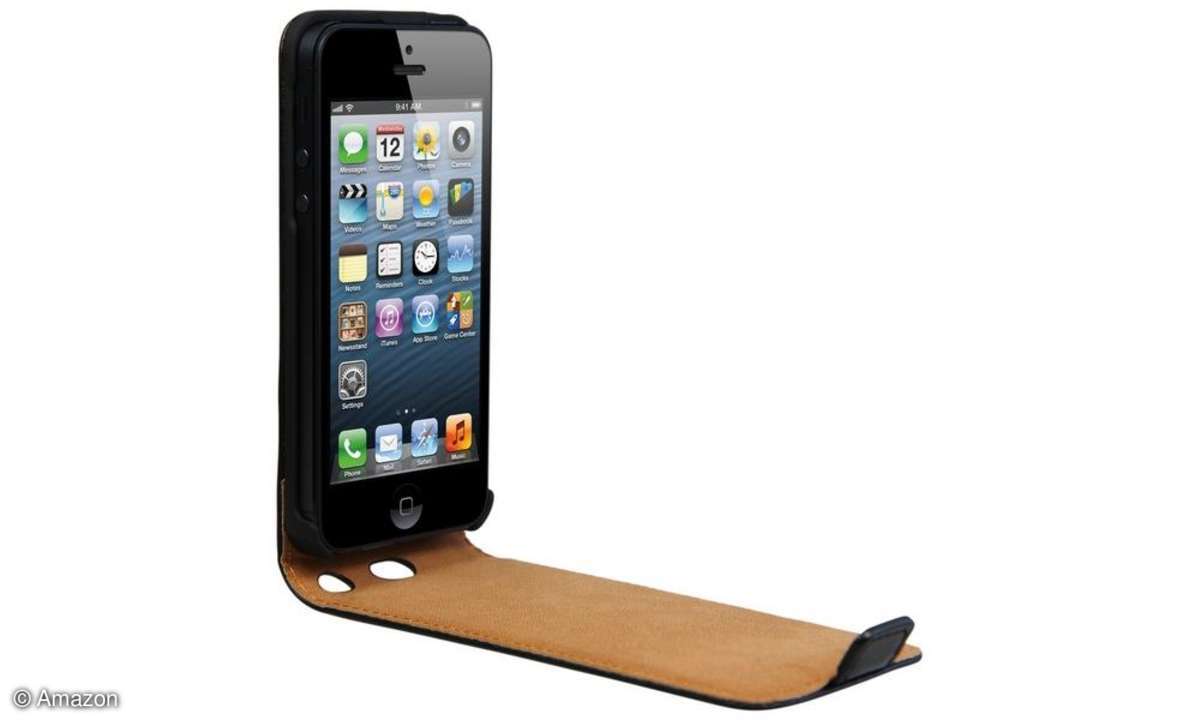 iphone, zubehör, klapphülle, leder