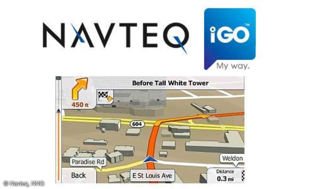 Navteq und NNG mit Natural Guidance