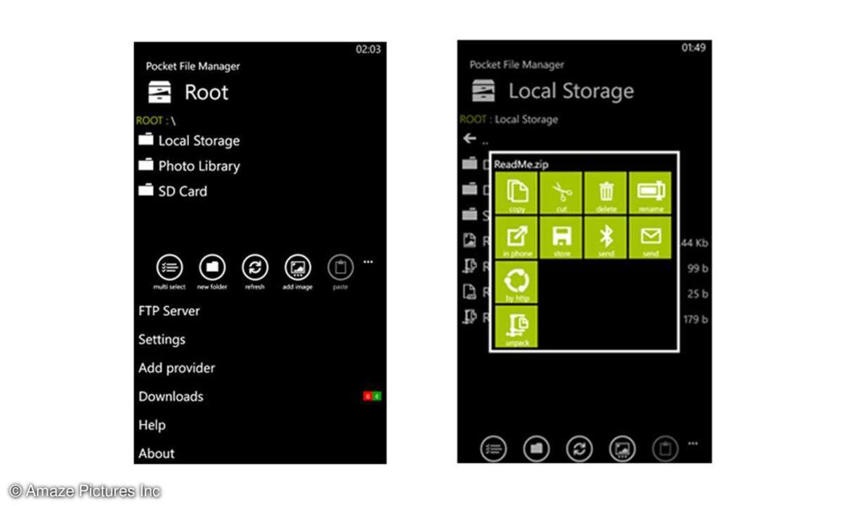 Pocket File Manager Screenshot