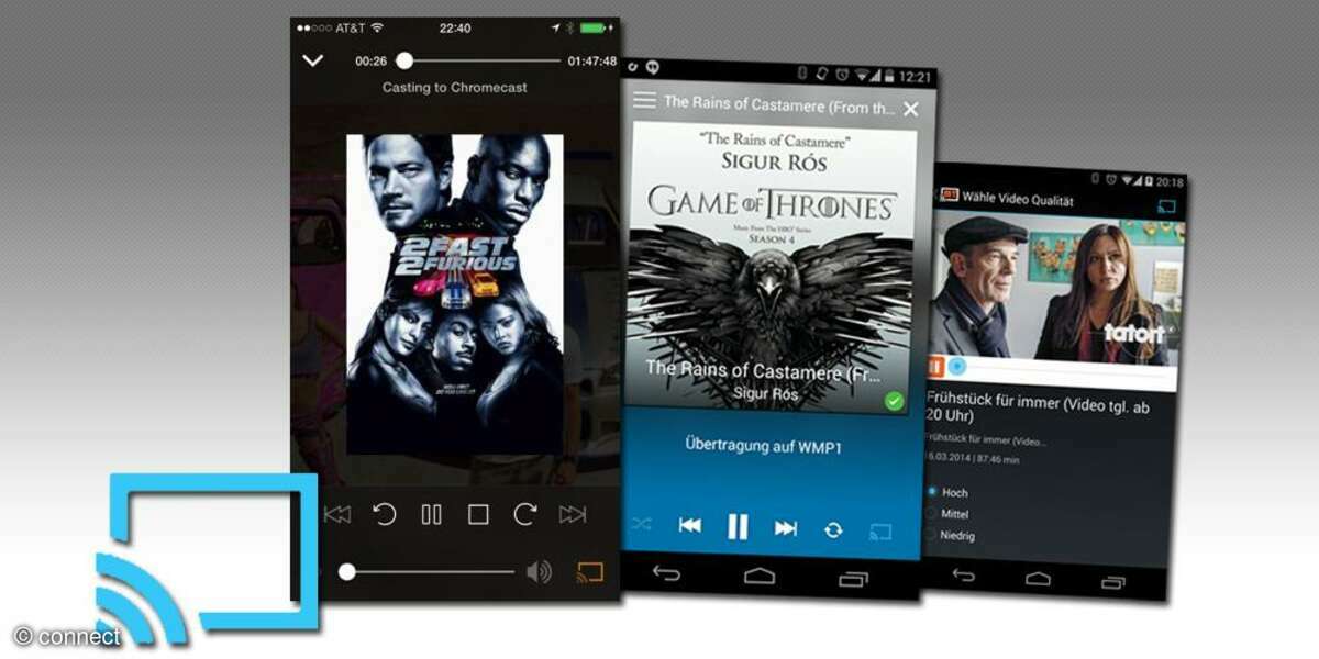 Chromecast Apps für Android und iOS