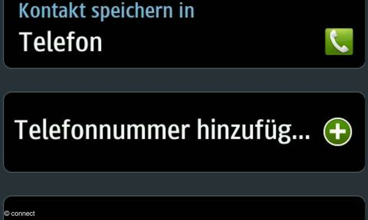 Bada-Screen Messaging Kontakt erstellen