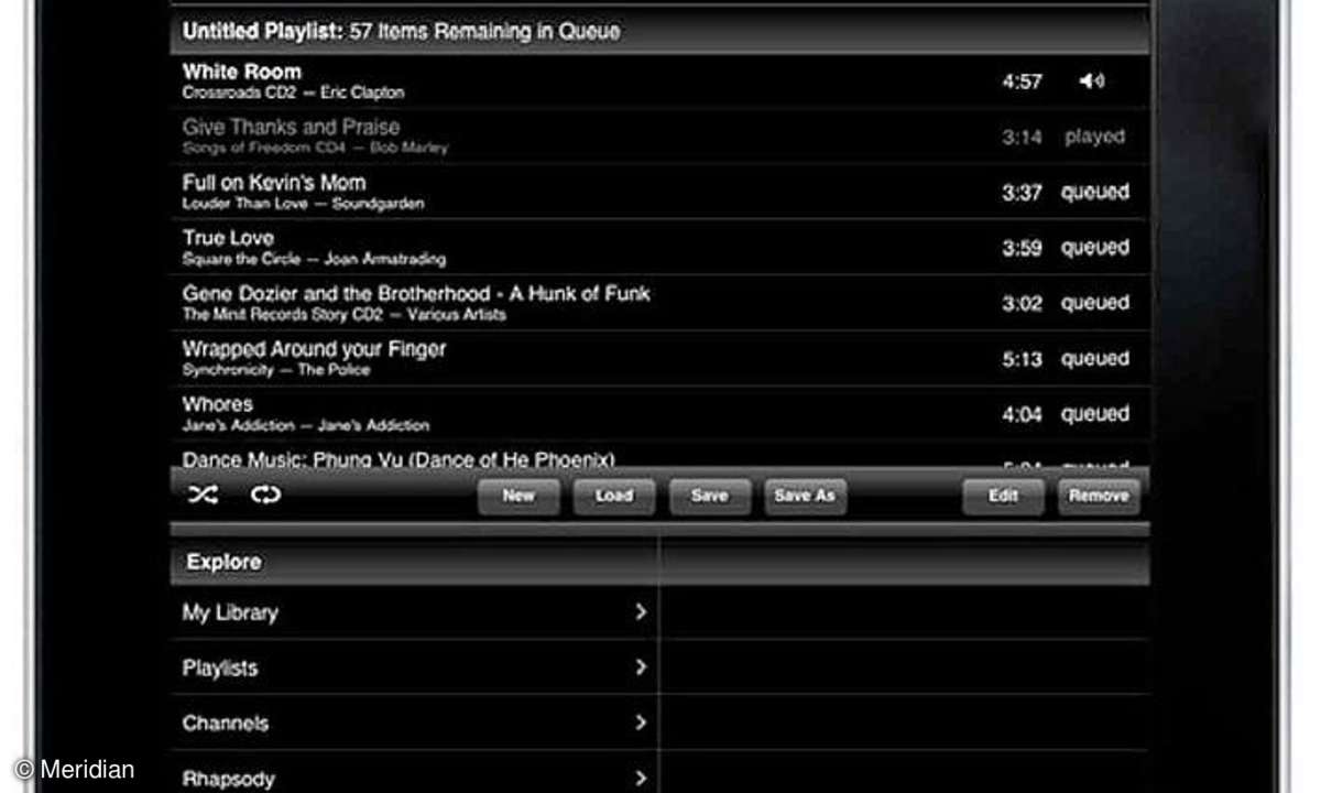 Meridian iPad-App