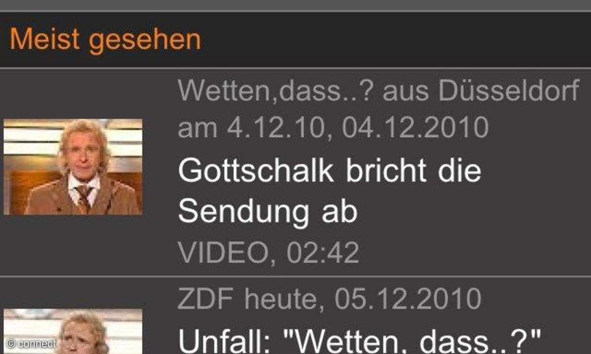ZDF-Mediathek für iPhone