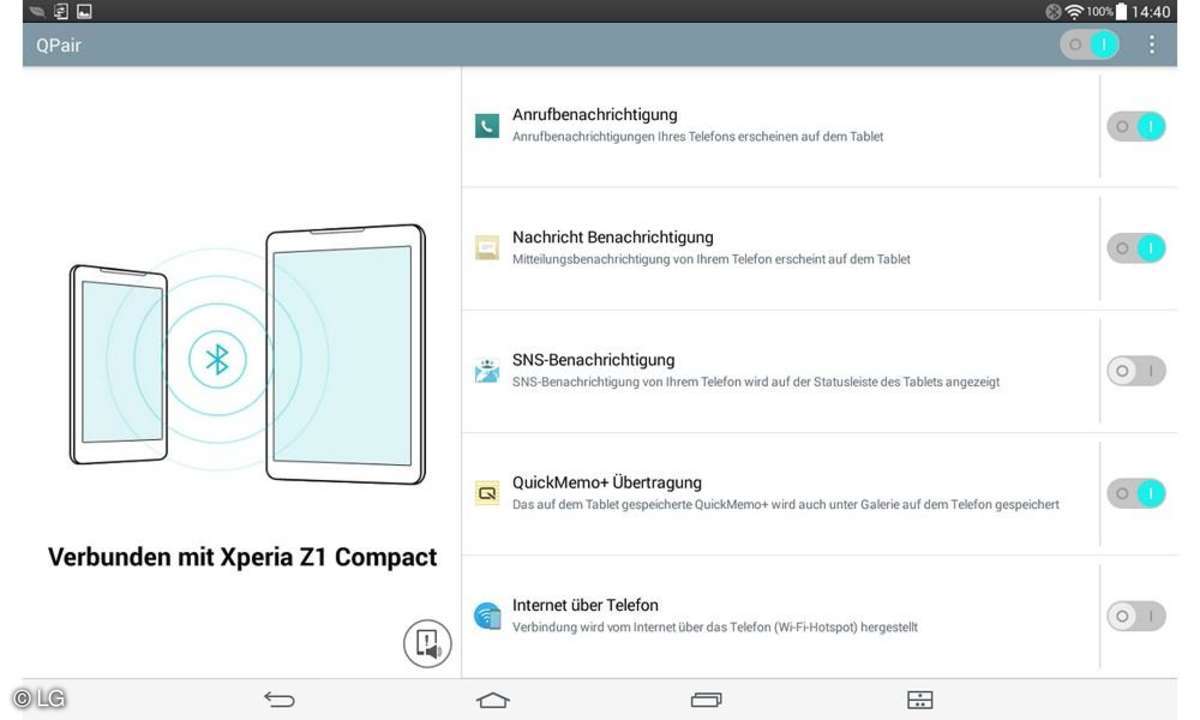 Screenshot LG G Pad