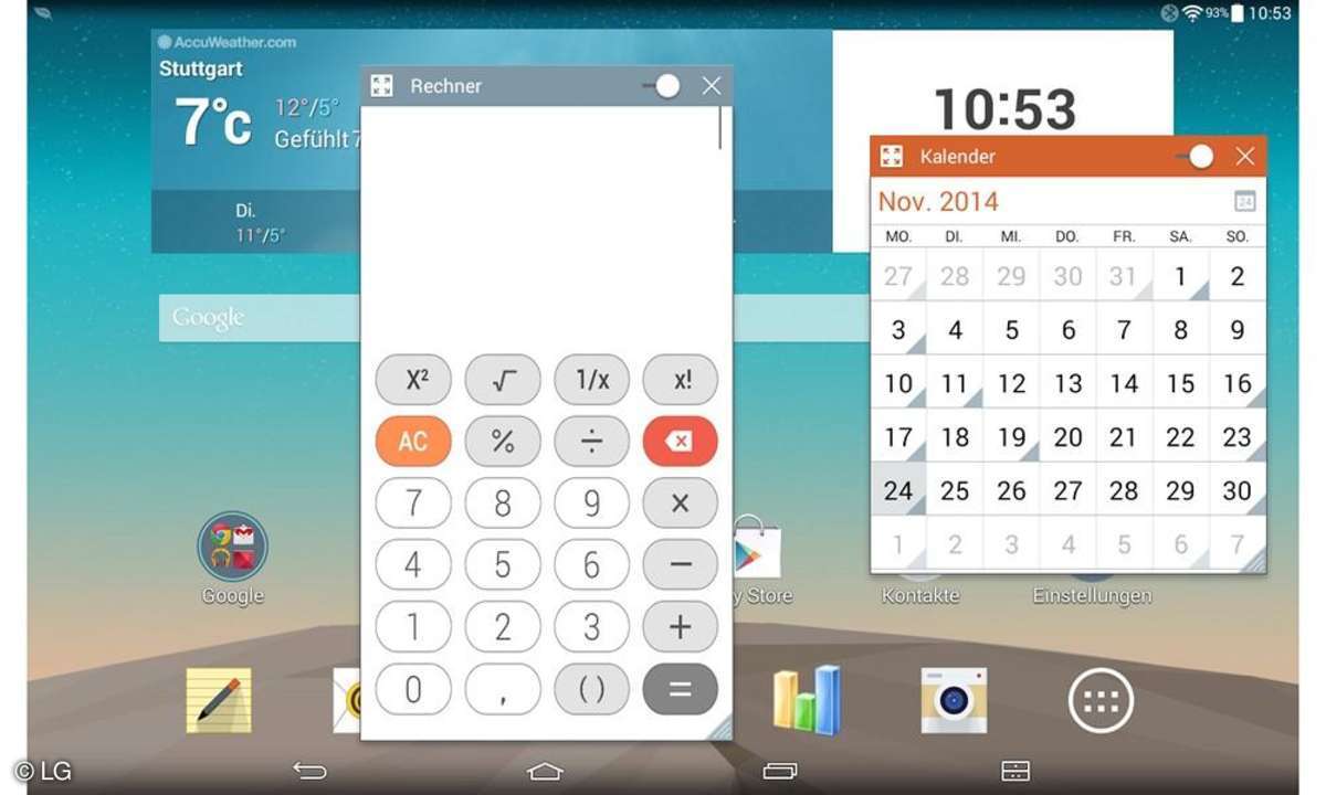 Screenshot LG G Pad