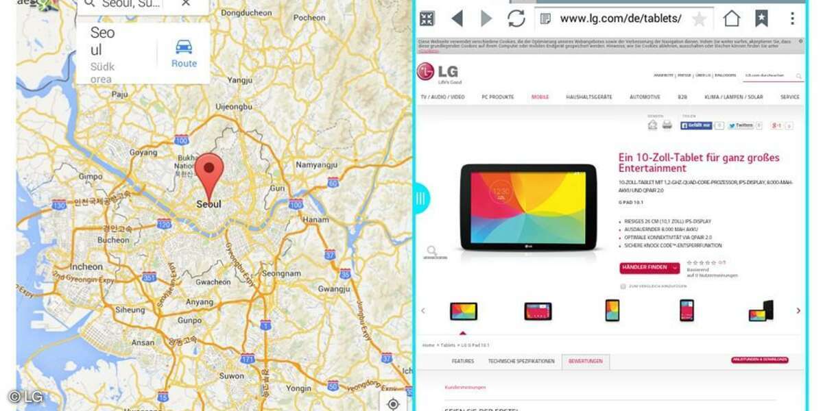 Screenshot LG G Pad