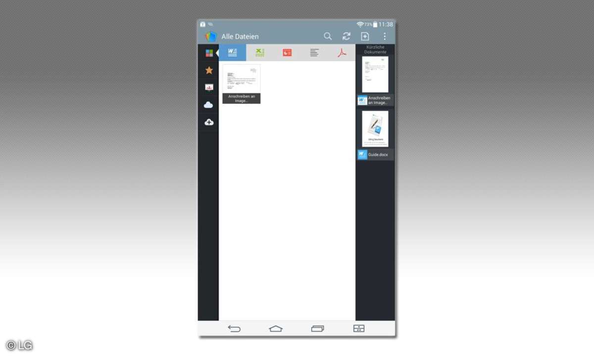 Screenshot LG G Pad