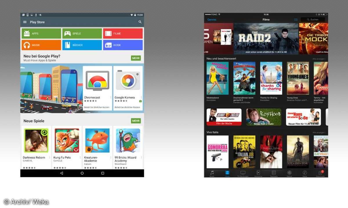 Android vs. iOS: Apps & Multimedia
