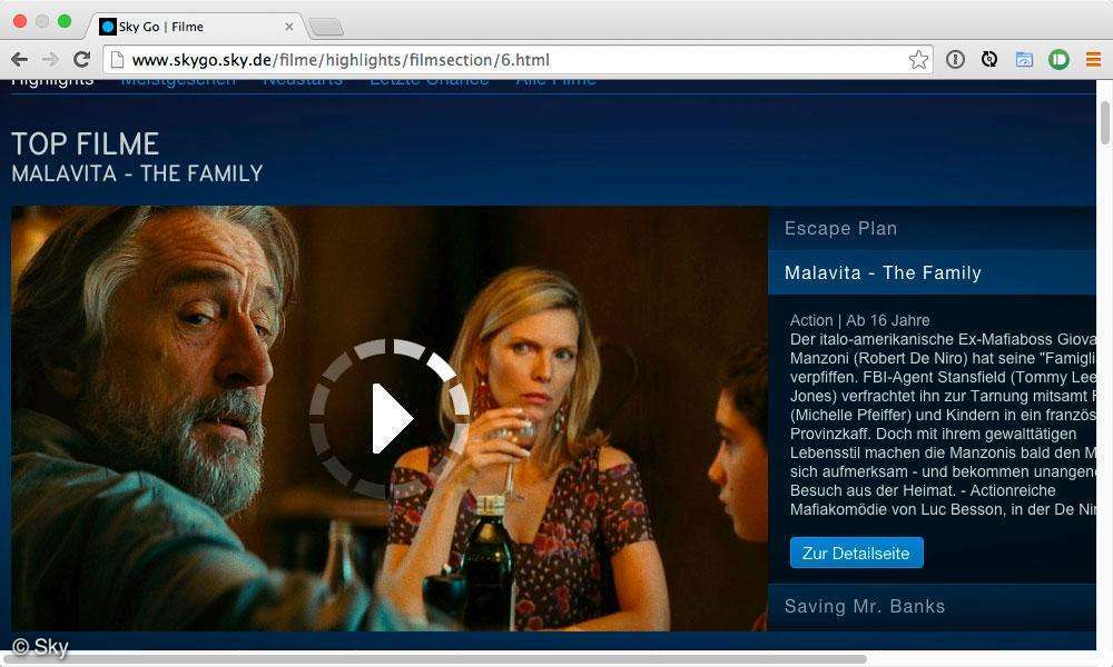 Sky Go PayTV auf AndroidPhone, iPad & Co. connect